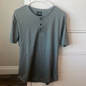 Cuts Clothing Men’s XL Sage Short Sleeve Henley T-Shirt